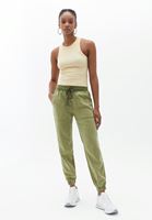 Women Green Soft touch jogger pants