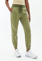 Women Green Soft touch jogger pants