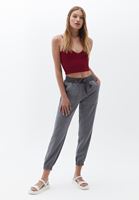 Bayan Gri Yumuşak Dokulu Jogger Pantolon ( TENCEL™ )