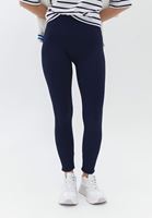 Women Blue High Rise Seamless Leggings