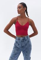 Women Pink Seamless Crop Top