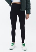 Women Black Ultra High Rise Seamless Leggings