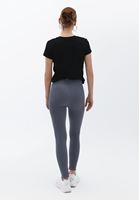 Women Grey Ultra High Rise Seamless Leggings