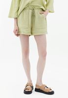 Women Green Ultra High Rise Mini Shorts