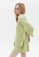 Women Green Cotton Oversize Shirt