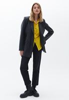 Women Yellow Oversize Shirt with Pocket