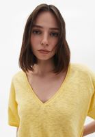 Women Yellow Cotton Oversize Tshirt