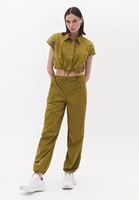 Women Green Mid Rise Jogger Pants