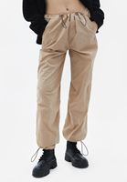 Women Beige Mid Rise Jogger Pants