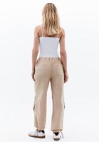 Women Beige Mid Rise Jogger Pants