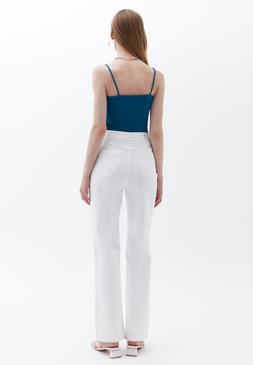 Crop Süveter ve Pantolon Kombini