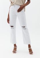 Women White Ultra High Rise Straight Fit Pants