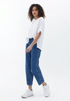Women White Cotton Oversize Tshirt