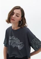 Oversize Crop Tişört ve Şort Kombini