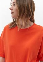 Women Orange Cotton Maxi Tshirt