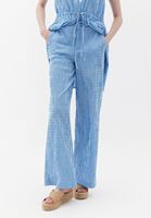 Women Mixed Ultra High Rise Straight Fit Pants