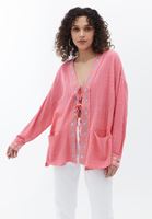 Women Pink Blouse with Tie-up Detail