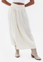 Women Cream High Rise Maxi Dress