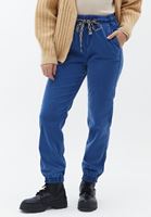 Women Blue High Rise Jogger Pants