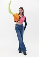 Women Blue High Rise Wide Leg Denim Pants