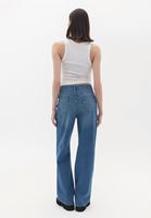 Women Blue High Rise Wide Leg Denim Pants