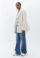 Bayan Bej Oversize Blazer Ceket