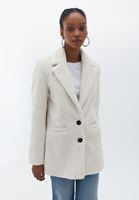 Bayan Bej Oversize Blazer Ceket