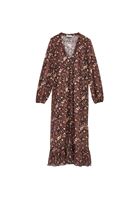 Bayan Çok Renkli Düğme Detaylı Tül Kimono