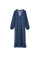 Bayan Çok Renkli Düğme Detaylı Tül Kimono