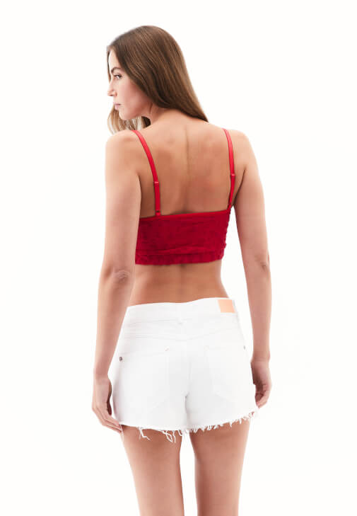 Askılı Crop ve Pantolon Kombini