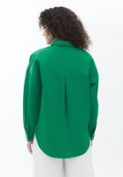 Women Green Cotton Loose Fit Shirt