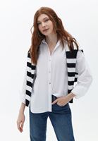 Women White Cotton Loose Fit Shirt