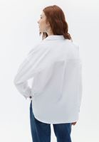 Women White Cotton Loose Fit Shirt