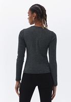 Women Black Sweater with Cut-out Detail