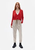 Women Beige Mid Rise Baggy Fit Pants