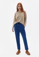 Women Blue Mid Rise Baggy Fit Pants