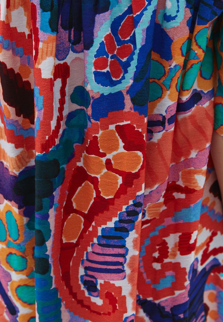 Women Mixed Loose Fit Maxi Dress