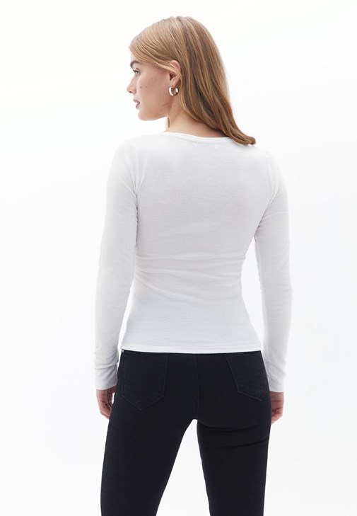 Bluz ve Skinny-Fit Pantolon Kombini