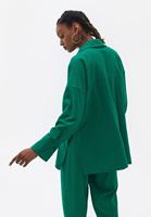 Women Green Oversize Jacquard Shirt