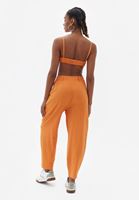 Women Orange High Rise Baggy Fit Pants