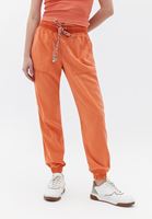 Women Orange Soft Touch Jogger Pants