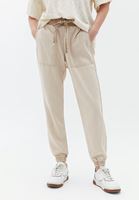 Women Beige Soft Touch Jogger Pants