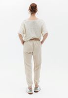 Women Beige Soft Touch Jogger Pants