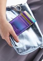 Women Blue Card Holder with Multiple Slots