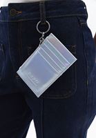 Women Silver Card Holder with Multiple Slots