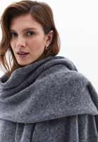 Women Grey Wool Blended Shawl