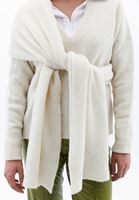 Women Cream Wool Blended Shawl