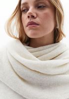 Women Cream Wool Blended Shawl