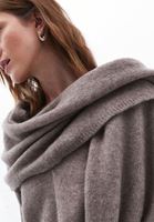 Women Beige Wool Blended Shawl