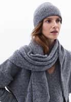 Women Grey Wool Blended Beany